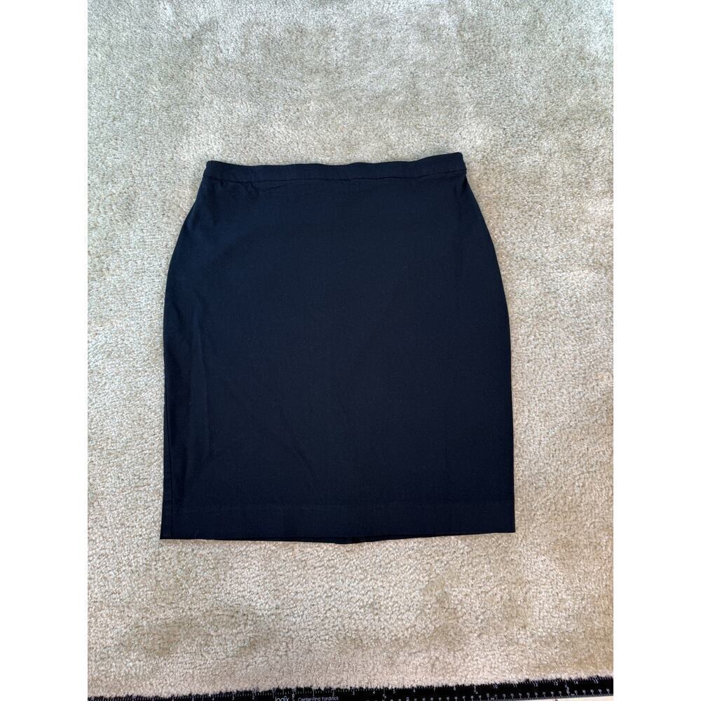 White House Black Market Mini A Line Skirt Size 8 Black Office Career D271
